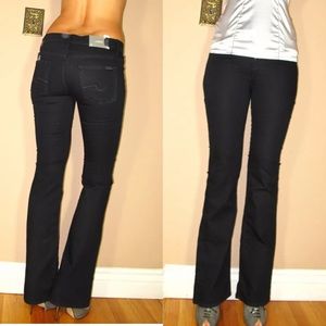 🆕 7 For All Mankind Y2K Vintage High Waist Bootcut Dark 24